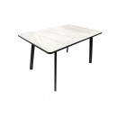 Стол ВВР Миллер Каспий серый/черный №3, пластик 120-160/80